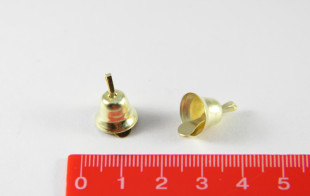 Металлические колокольчики 11 мм под золото
