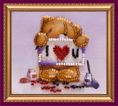 Набор-магнит для вышивки бисером «С Днем влюбленных1»