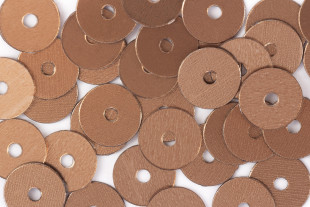 Пайетки " Zlatka" россыпью ZF- 26 6 мм 10 г №017 коричневый